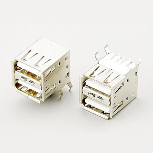 UB2D1008GTDSV1 - USB / A / Female / Dual Port / Right Angle - Jaws Co., Ltd.
