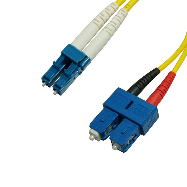 H1122-02M - Duplex Single Mode Fiber Optic Cable - LC/SC, 9/125, OS1, Yellow - KABOE ENTERPRISE CO .,LTD.