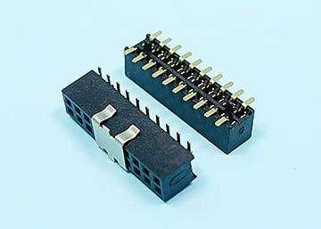 LPCB127ATG X-4.7-2xXX-P - 1.27mm Female Header H:3.4 W:3.0 SMT Type Dual Row With Pegs - LAI HENG TECHNOLOGY LTD.