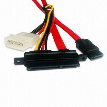 ATA/SATA Cable - SATA Data and Power Combo Cable, Suitable for CDs, DVDs, and High Capacity Removable Devices - Send-Victory Corp.